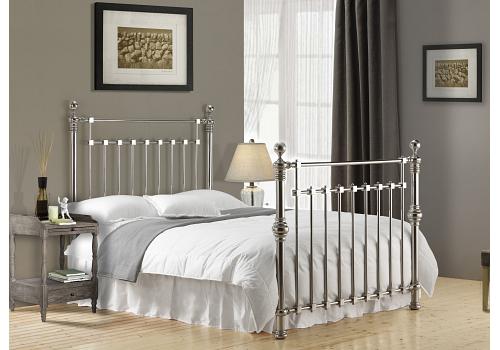 4ft6 Double Edward Chrome Nickel Metal Bed frame 1